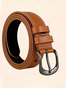 女士腰带，针扣，简约多用途，韩式精致装饰，韩版，休闲真皮腰带，时尚牛仔腰带 - 彩色 - 查看 14