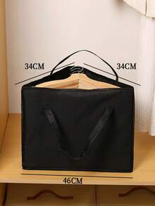 1/2pcs Space-Saving Triangular Handled Storage Bag - Clothes Hanger Organizer, Suitable For Wardrobe, Laundry Area And Drying Rack - Minimalist And Fashionable Closet Organizer, Featuring Triangular Design And Durable Stitching - Multicolor - View 7