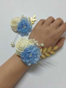 719 Trắng sữa + Xanh da trời