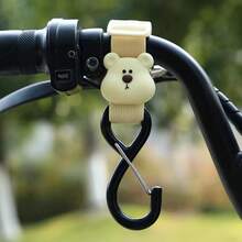 1pc Cute Cartoon Donkey Design Baby Stroller Hook, Nylon Strap Stroller Hanger Accessory - Multicolor - View 14