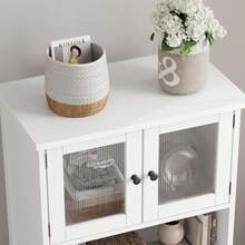 Techigher Storage Cabinets - White - View 7