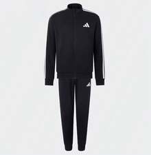 Adidas Bộ đồ thể thao nam mới, áo khoác cổ đứng, quần ống ôm, quần dài. - màu đen - Xem 4