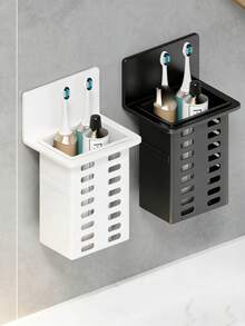 1/2 peças Varal de Parede de Plástico Sem Instalação para Secar Roupas, Porta-Escovas de Dentes, Caixa Organizadora de Cosméticos, Porta-Palitos, Porta-Canetas, Cesto de Cozinha Multifuncional, Acessórios de Cozinha, Armazenamento de Cozinha, Utensílios Essenciais de Cozinha, Acessórios de Banheiro, Armazenamento de Banheiro, Decoração para Casa, Organização Doméstica, Armazenamento e Organização, Decoração de Páscoa, Dia dos Namorados - Multicolorido - Ver 10