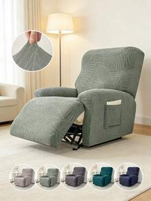 单人躺椅沙发套 弹力提花躺椅沙发套 适用于躺椅沙发、休闲扶手椅、家具套 - 彩色 - 查看 1