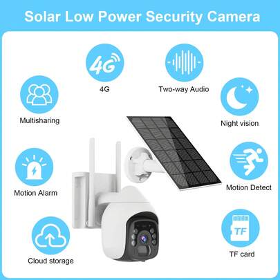 这款户外双镜头安全摄像头支持355°水平旋转，无盲区监控。支持Wi-Fi连接，可完美适配智能家居场景。彩色夜视功能确保夜间成像清晰，AI人体移动传感器提供实时报警，方便远程监控儿童、老人和宠物。配合云存储和专属App，轻松实现家庭监控和远程控制，守护居家安全。