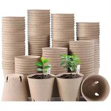 50pcs Seedling Pots, Plant Starter Cups With Drainage Holes, Garden Sprouting Nursery Pots, Suitable For Herbs, Vegetables, Plants - Multicolor - View 1