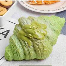 逼真牛角包造型慢回弹玩具 - 超柔软慢回弹材质，回弹减压设计，便携式桌面摆件，节日、生日等场合的理想礼物 - 彩色 - 查看 12