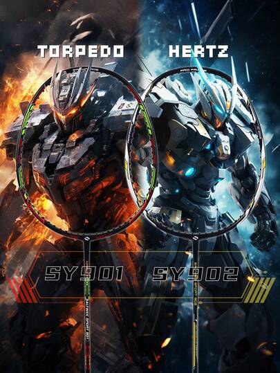 SALYWEE مضرب الريشة المصنوع من ألياف الكربون المركبة مع حقيبة مطابقة، تحكم وسرعة محسنة، نواة صلبة متوسطة الحجم، خفيف الوزن جدًا، 4U، G5، ≤28 رطل، رائع للتدريب، أفكار هدايا رياضية