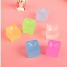 1/10迷你挤压减压魔方 - 柔软可捏的感官减压球，适合自闭症成人，可用作教室/办公室/派对的抗焦虑减压工具、多动症减压玩具，也可用于缓解焦虑、拉伸、玩耍、课堂奖励、手部治疗感官软球 - 彩色 - 查看 9