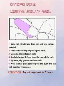 10片手工制作的浅蓝色杏仁形美甲贴纸，法式美甲风格，五瓣花图案。简约、优雅、可爱又时尚的人造指甲。 - 淺藍色 - 查看 7