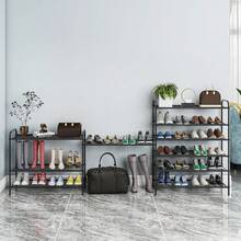 Zapatero de Metal de 2 Niveles, Zapatera, Ahorro de Espacio y Estante versátil, Organizador de Zapato para Almacenar y Guardar Los Zapatos para Entrada,Puerta,Dormitorio,Guardarropa - Zapatero de 2 niveles - Ver 2