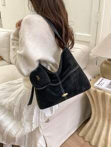 新款女士手提包，大容量单肩包，优雅通勤包，带小袋的手提包，时尚背包 - 彩色 - 查看 10