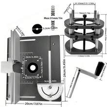 Aluminum Router Lift Jig & Plate Kit For Woodworking - Effortless & Precise Milling Cutter Height Adjustment For Router Table - A - View 9