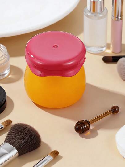 1/3PCS 6g Empty Lip Care Container, Cute Lip Balm Jar With Spoon, Plastic Lip Gloss Pot, Multi-Purpose For Lip Mask, Lipstick & DIY Projects