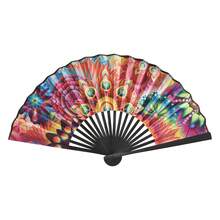 1把优雅豹纹折叠手扇，黑色扇框，轻巧便携，女士夏季必备单品，时尚派对/婚礼伴娘礼物，海滩旅行装饰，母亲节礼物，卧室装饰，花园装饰，厨房装饰，夏季，海滩，旅行必备，房间装饰，软萌可爱，毕业季礼物 - 升級款 - 查看 9