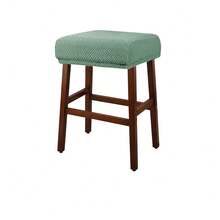 Durable Elastic Square Stool Cover Washable Anti-Slip Jacquard Slipcover Anti-Dirt Rectangle Bar Stool Cover - Multicolor - View 9