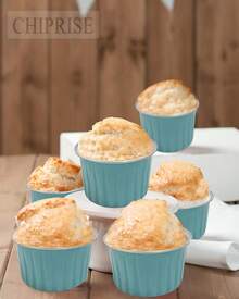 CHIPRISE 100-Piece Set (50 Cups + 50 Lids) Mini Cheesecake Containers With Lids, Paper Cupcake Liners, Disposable Aluminum Foil Cream Pudding Pots, Mini Pie Pans With Lids - Ideal For Puddings, Custards, Mini Cakes, And Other Desserts. Perfect For Parties, Weddings, Outdoor Events, And Holidays Like Christmas And Halloween. - Màu xanh nhạt - Xem 4