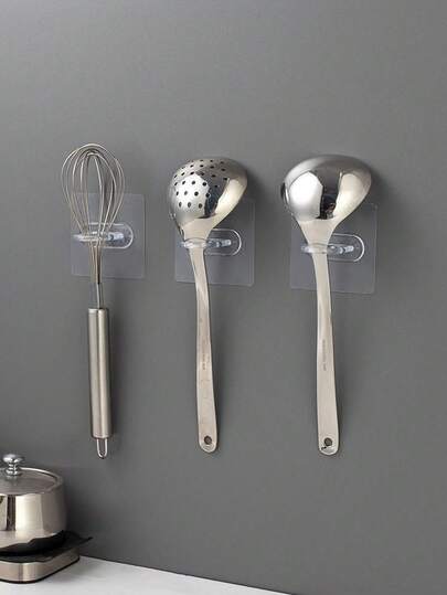 8pcs Heavy Duty Adhesive Hooks - No Drill Wall Hooks For Bathroom, Kitchen, Curtain Rods, Waterproof Removable Hooks For Towels, Bathrobes, Bags, Keys, Multi-Functional Home Organizer Space Saving Hooks Set