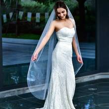 1 pieza Tocado de perlas largas para novia con peine para el cabello, accesorio para boda, iglesia y fiesta, velo de novia de perlas falsas - Multicolor - Ver 12