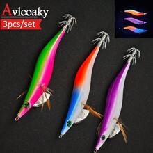 Avlcoaky 3件套带钩沉水假饵，适用于淡水和海钓，适用于弯嘴鲈鱼 - 彩色 - 查看 2