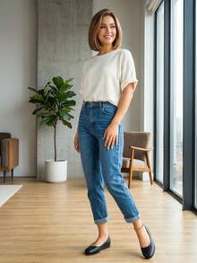 XBYASDF Giày bệt màu đen mũi tròn mới cho nữ, cổ thấp, cỡ lớn, đế mềm thoải mái, giày lười - màu đen - Xem 3