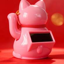 太阳能迷你塑料招财猫 - 迷你招財貓 - 查看 6