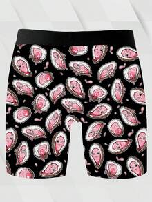 1 chiếc quần boxer nam kiểu dáng độc đáo, in hình hoạt hình Mỹ, phong cách thường ngày, chất liệu vải dệt kim, dáng rộng thoải mái, thoáng khí và thấm hút mồ hôi, mềm mại và thân thiện với da, quần lót boxer thể thao thường ngày. - Nhiều màu - Xem 3