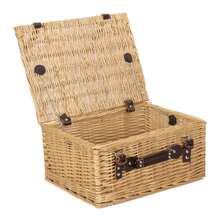 Red Hamper 40cm Buff Wicker Picnic Basket - Brown - View 5