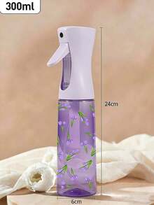 New Purple Tulip Pattern PET Refillable Travel Spray Bottle, Professional High Pressure Airless Atomizing Spray Bottle, 200ml/300ml High Pressure Continuous Airless Atomizing Spray, Hair Styling Tool Accessory, Hair Salon Travel Essential - Multicolor - View 13