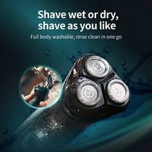 PHILIPS S2315/00 Shaver With Sideburn Trimmer, USB Rechargeable, Men's Beard Trimmer, Wet And Dry Shaver, Fully Washable, Reduces Irritation And Friendly To Sensitive Skin, Perfect Gift For Boyfriend Or Father, Dark Green - Dark Green - View 4