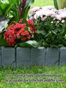 1/10pcs Plastic Fence Railing Garden Fencing Yard Landscaping Fence Christmas Villa Outdoor Foldable Mini Fence - 10pcs White - View 5