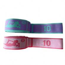 1 pieza, Correa de estiramiento de yoga con marcas numeradas, Cinturón elástico ajustable de yoga para estiramientos, danza, pilates, entrenamiento de flexibilidad, estiramiento de espalda y hombros, cuerda de tracción para ejercicios de acondicionamiento físico en el hogar - Multicolor - Ver 8