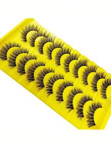 10 Pairs Of Natural, Fluffy, And Transparent False Lashes To Instantly Enlarge Your Eyes With A Glance - View 5