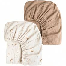 2 tấm lót thay tã bằng vải muslin cho bé, siêu mềm mại và thoáng khí, thích hợp cho cả bé trai và bé gái, quà tặng cho lễ tắm bé. - Nhiều màu - Xem 14