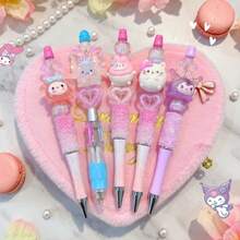 SANRIO Cherry Crystal Rhinestone Rotating Neutral Pen, Cute Dreamlike Laser Kumamon Cartoon - Multicolor - View 2
