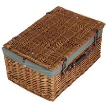 Red Hamper Cesta de picnic de mimbre doble de 36 cm con acabado vaporizado. - Gris - Ver 2