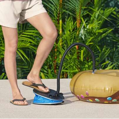 Ręczna pompa pneumatyczna do stóp, przenośna, nadmuchiwana do materacy pneumatycznych, piłek sportowych i dmuchanych zabawek ogrodowych