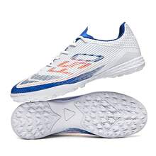 男士 TF 人造草足球鞋 男女通用舒适足球训练鞋 防滑成人足球鞋 - 白色 - 查看 2