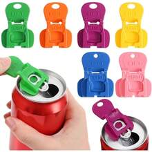8Pcs Soda Can Opener Set, One-Hand Easy Tab Opener And Drink Protector, Reusable Colorful Complete-Cover Plastic Can Toppers, Fits , Beer & Aluminum Beverage Beer, Soda, And Aluminum Cans - Xem 9