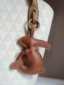 Creative Animal Bunny Bag Charm, Simple Car Key Pendant, Cute Rabbit Phone Case Accessory, Exquisite Small Gift, Birthday Present - Multicolor - View 2