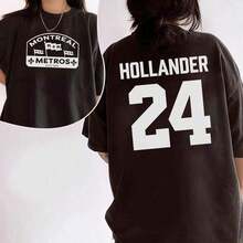 1Pcs,2026,Retro Hudson Williams Connor Storrie 2 Sides Shirt, Ilya Rozanov Shane Hollander Sweatshirt, Scott Hunter Sweater, Heated Rivalry Inspired Tee, Unisex T-Shirt For Fanssummer Tops ,Graphic Tees Women - Black 1 - 查看 5