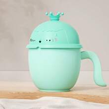 1pc Baby Shampoo Cup Bath Scoop Spoon Shower Crown Rinsing Cup, Baby Bath Supplies - Plastic Waterfall Style Bathing Pot With Handle For Gentle Hair Rinsing, Non-Electric Bathroom Accessory - Multicolor - View 8