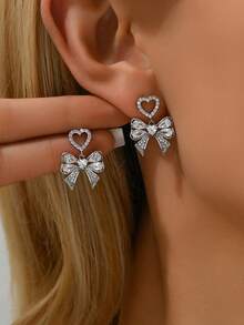 1 Đôi bông tai nơ, bông tai hình bướm sang trọng thời trang dành cho nữ - Loại bướm - Xem 12