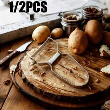 2pcs Stainless Steel Potato Peeler, Multifunctional Kitchen Tool With Sharp Rotatable Blade, Suitable For Peeling Fruits And Vegetables - Multicolor - View 9