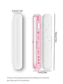 1 Hộp Lưu Trữ Tương Thích Với Apple Pencil 1/2 Có Nắp, Nắp Đầu, Bộ Chuyển Đổi, Vỏ (Không Bao Gồm Bút Và Phụ Kiện) - Hồng - Xem 6