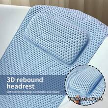 Thảm bồn tắm PVC có giác hút, thảm chống trượt cho phòng tắm có tựa lưng, đệm tắm SPA tại nhà - Thảm chống trượt - Xem 6