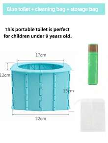 Portable Toilet, Emergency Toilet Kit - Foldable, Reusable, Includes Waste Solidifier Gel, High-Quality Outdoor Trash Bags, Compact Size For Outdoor Use, Suitable For Camping/Hiking, Car Emergency, RV Travel, And Disaster Preparedness - Multicolor - View 6