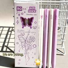 Bộ 4 bút bi gel hình ngôi sao xoay, ruột bút xoay có ngôi sao xanh bật ra khi xoay, văn phòng phẩm hoạt hình dễ thương, sáng tạo dành cho học sinh viết và đánh dấu văn phòng, kiểu dáng bán chạy. - Nhiều màu - Xem 7