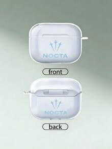 Letter Fashionable Earphone Protective Case, Compatible With AirPods 1/2, Also Fits 3/Pro/Pro2 - Perfect Gift For Boyfriend/Girlfriend - Clear - View 2