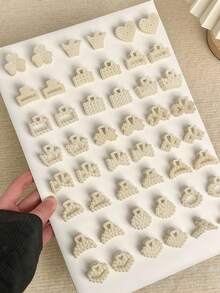 20/25/30pcs Multi-Functional Fashion Pearl Hair Clips Set, Including Bangs Clips, Mini Bun Clips, Retro Top Clips, Suitable For Layered Hairstyles - Multicolor - View 5